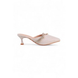 SHOEPOINT 67120 Women Strap Mules in Light Gold